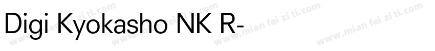 Digi Kyokasho NK R字体转换